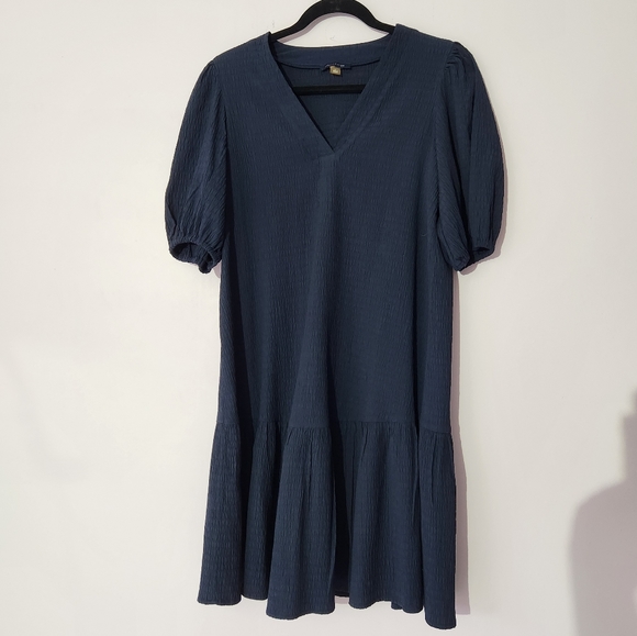 Tommy Hilfiger dress v-neck ruffle - Puff-Sleeve size 6 - Picture 1 of 13